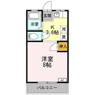 1Kの間取り画像