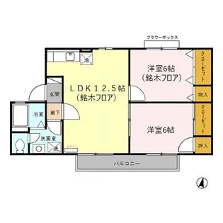 リヴェールK【2階】の間取り