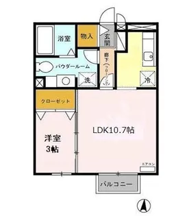 エスポワールYⅢ【2階】の間取り