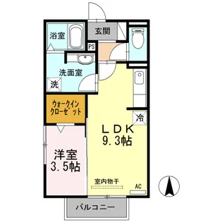 グレイスコート【2階】の間取り