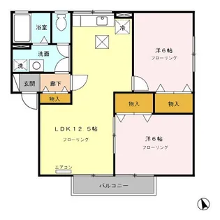 サンボナール A【1階】の間取り