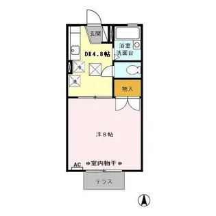 アネックスフジ【102号室】の間取り