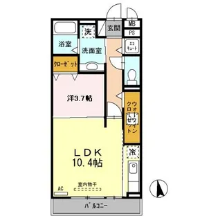 Comodo Satsuki(コモドサツキ)【1階】の間取り