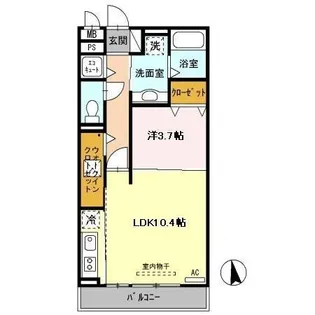 COMODO SATSUKI【1階】の間取り