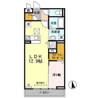 COMODO SATSUKI(コモドサツキ)【1階】の間取り