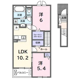 プリムラ【2階】の間取り