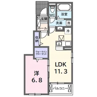 プリムラ【1階】の間取り