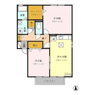 プロミネンスヴィラ A【1階】の間取り