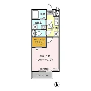 フロンティアハイツ A【1階】の間取り