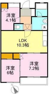 アムール石塚【204号室】の間取り