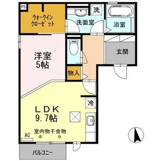 プレミア【1階】の間取り