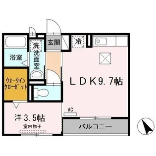 レセンテNS II【1階】の間取り