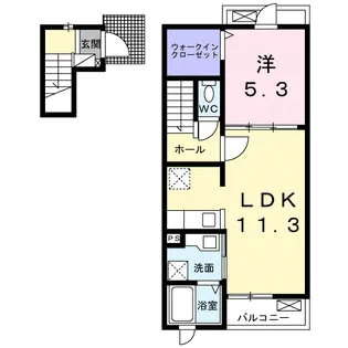 ブリック【2階】の間取り
