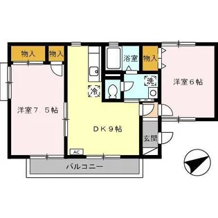 ヴァンコートIII【2階】の間取り