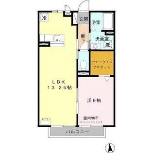 ヴァンコートV【2階】の間取り