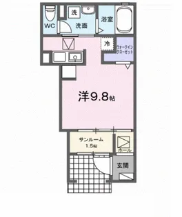 シンデンワン【1階】の間取り