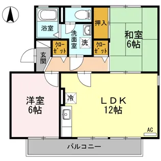 ニューアゼリア A【2階】の間取り