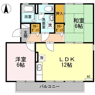 ニューアゼリア A【2階】の間取り