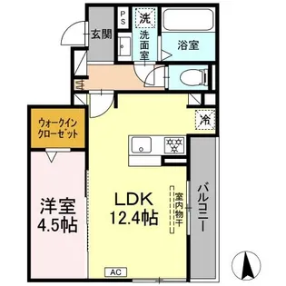 DーCrinum 富士見町【2階】の間取り