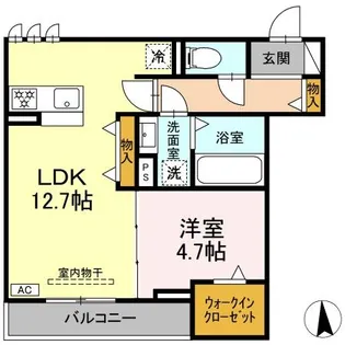 DーCrinum 富士見町【3階】の間取り