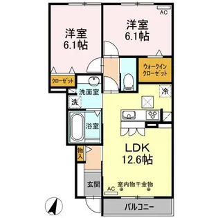 フェリス【1階】の間取り