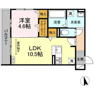 DーCrinum沼津 岡宮【2階】の間取り