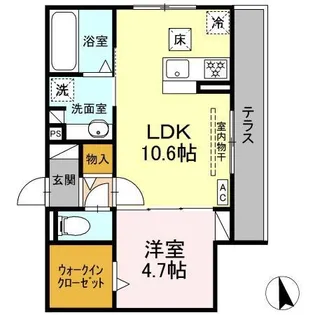 DーCrinum沼津 岡宮【3階】の間取り
