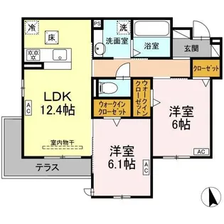 DーCrinum沼津 岡宮【3階】の間取り
