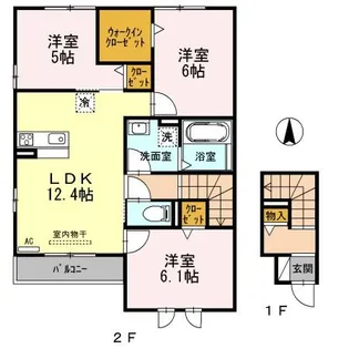 エスポワール II【2階】の間取り