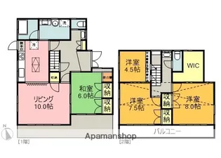 静岡県沼津市真砂町【一戸建】の間取り