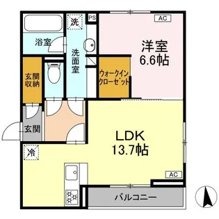 (仮称)DーROOM沼津市若葉町分譲賃貸PJ【3階】の間取り