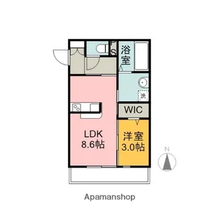 グランドゥール壱町田【1階】の間取り