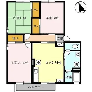ヴァンコート I【2階】の間取り