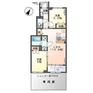 ソラーナ【1階】の間取り