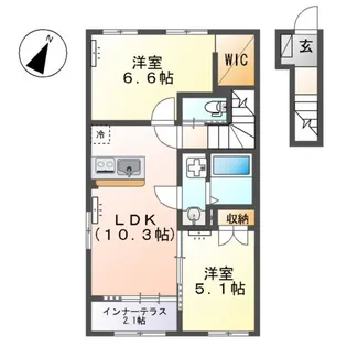 ソラーナ【2階】の間取り
