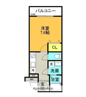 ヴィガラス大手町【2階】の間取り