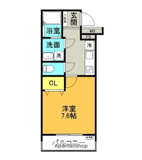 ヴィガラス大手町【1階】の間取り