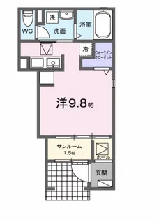エイス クラウディア【1階】の間取り