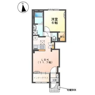 沼津市大岡アパート【1階】の間取り