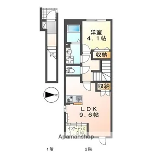 CALM MAISON Ⅱ (カーム メゾン ツー)【202号室】の間取り