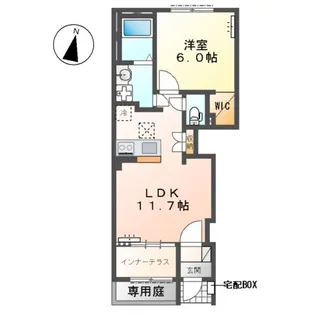 沼津市大岡アパート【1階】の間取り