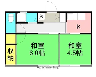 高橋アパート【102号室】の間取り