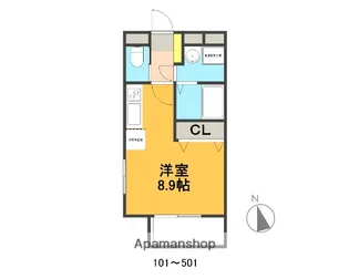 チェスタ大手町【5階】の間取り