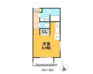 チェスタ大手町【1階】の間取り