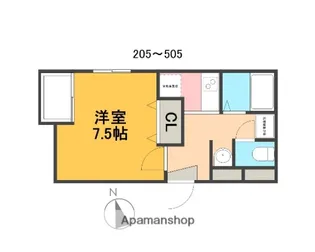 チェスタ大手町【2階】の間取り