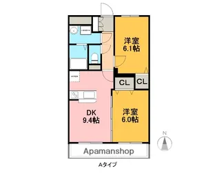 プラウドR【5階】の間取り