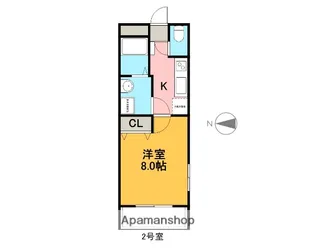 ラプラージュ・ヴェール【1階】の間取り