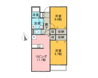 パッセ ムラージュ【2階】の間取り