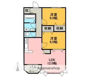 メープルガーデン【2階】の間取り