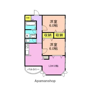 メープルガーデン【2階】の間取り